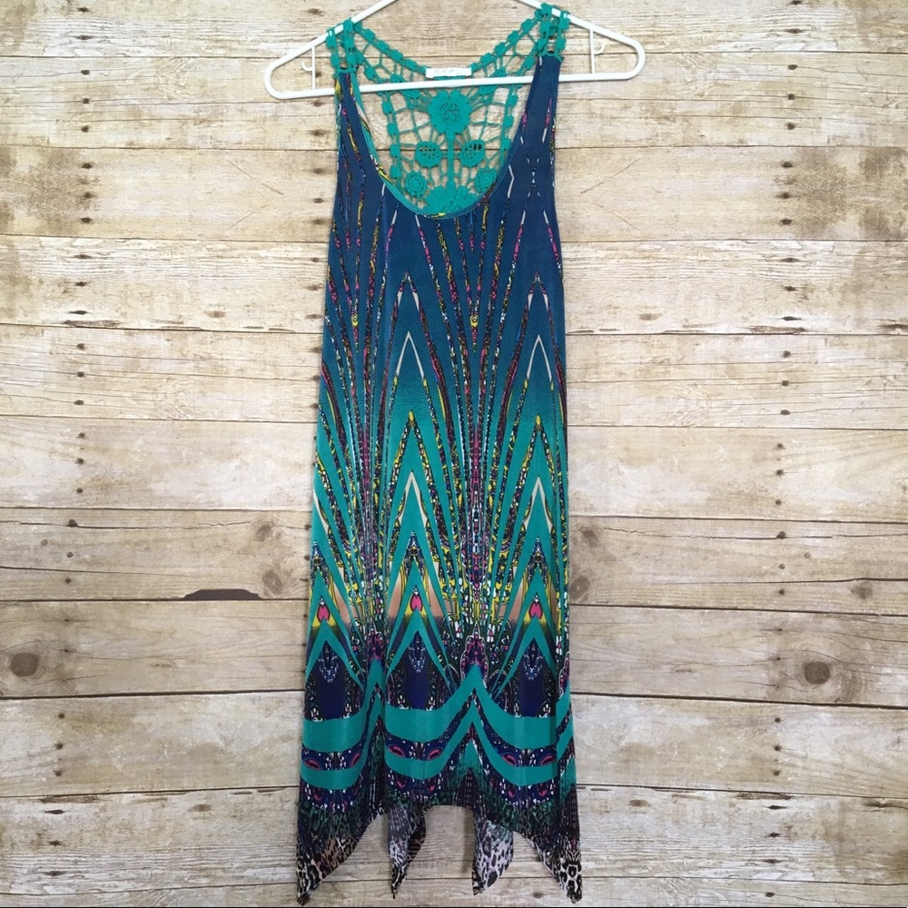 ON SALE! Julia Paisley Lace Back Mini Dress